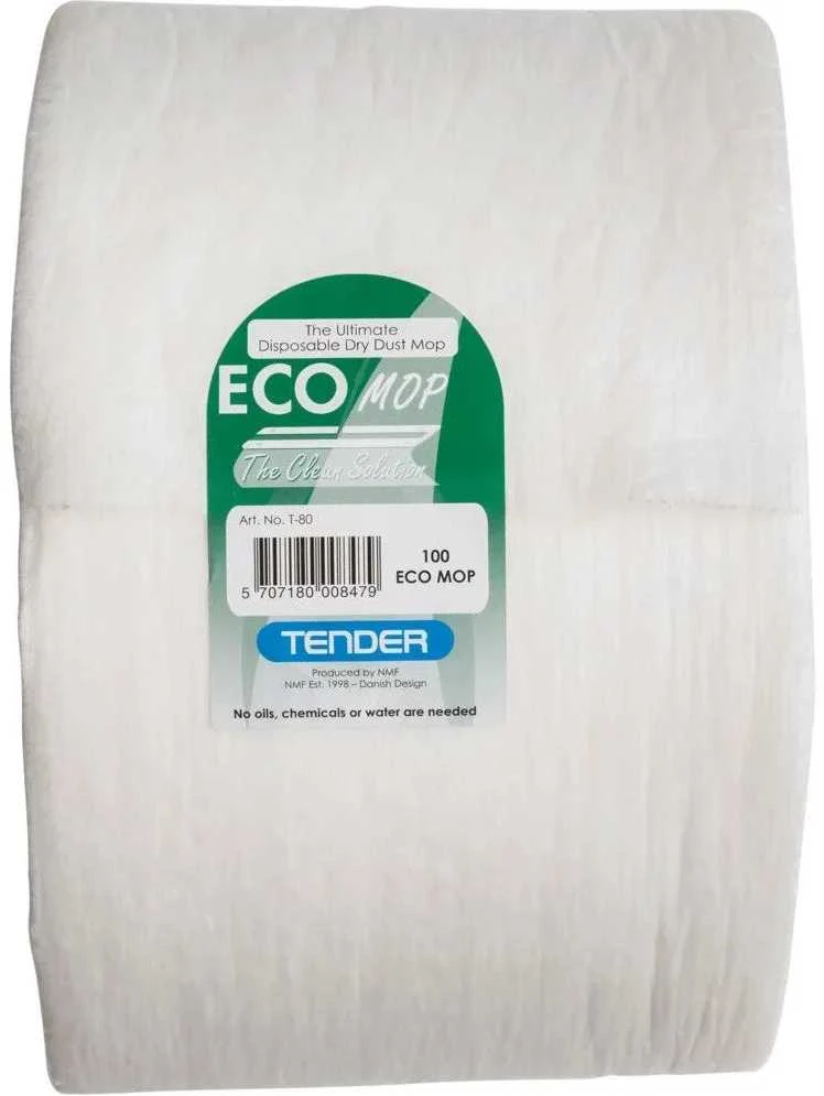 Šluostė „Mop Easy-touch Tentax“ higieninė šluostė, 60 cm, PET, balta, sausa, vienkartinė, 100 vnt./ritinėlis