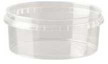 Multi Vienkartiniai puodeliai Handy-safe 390 ml Ø122xH50 mm apvalūs PP skaidrūs, 10 vnt. x 200 vnt./kartonas