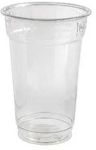 Multi Plastikinis puodelis 25 cl Ø78 mm EU320 RPET permatomas, 25 vnt. x 50 dėžėje