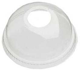 Multi Plastikinis žemas Ø95 mm Kupolas su anga siurbimo vamzdžiui RPET Skaidrus, 50 vnt./pak. - (50 vnt.)