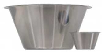 Multi Mixing bowl 3 l Ø25x12 cm conical high modelis stainless steel, pcs.