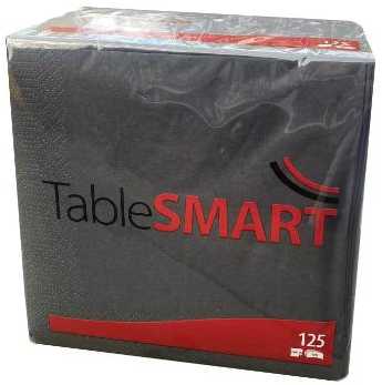Duni Serviet TableSMART 33x33 cm 3-lag sort - (8 pakker x 125 stk.)