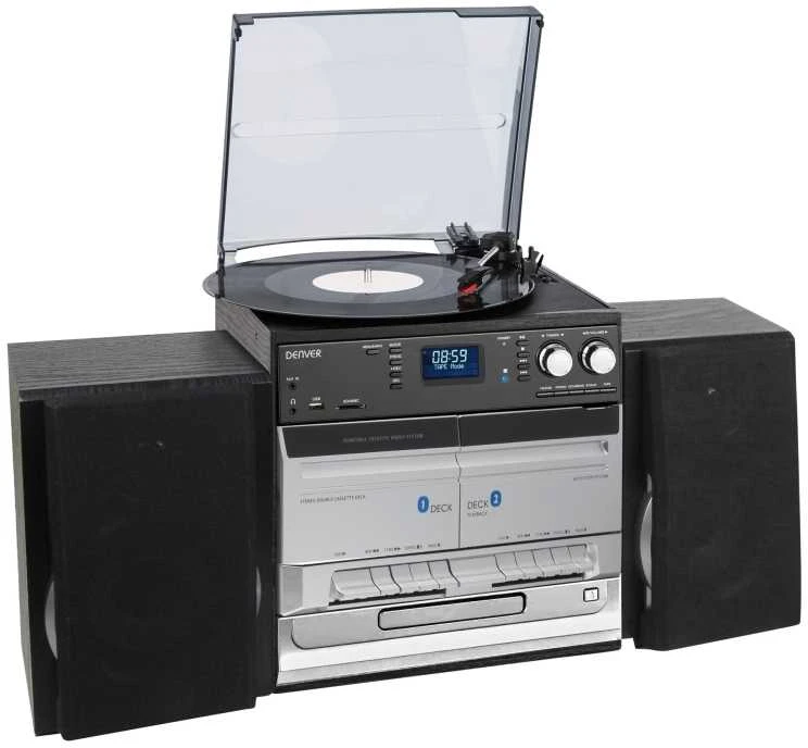 Muzikinis centras Denver MRD-166 mini stereo sistema su patefonu ir DAB+/FM radiju
