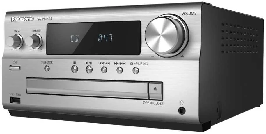Muzikinis centras Panasonic SC-PMX94EG-S (Bluetooth, Radio, CD) sidabrinis