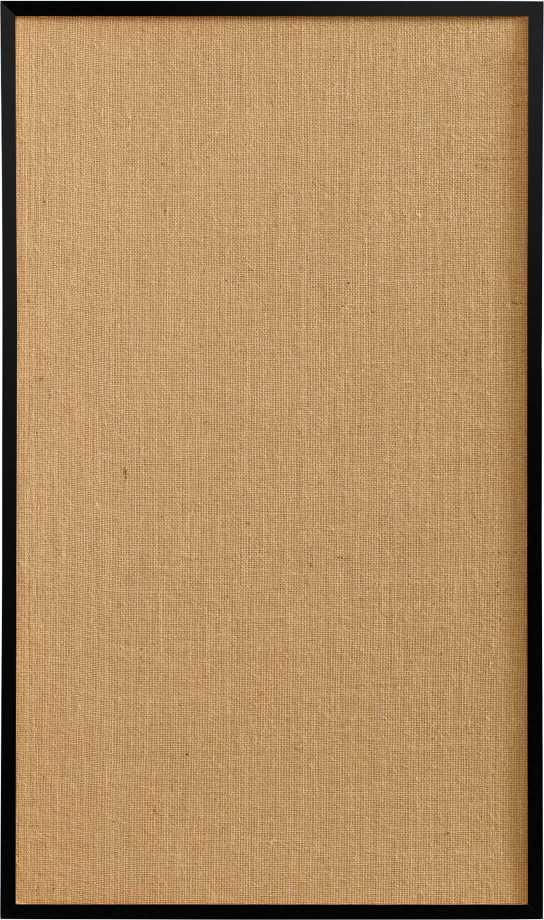 NAGA Opslagstavle hessian med ramme i sort MDF 100 x 60 cm Hessian Sort MDF 100x2x60mm (1stk)