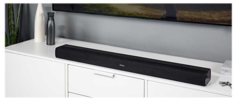 Namų kino sistema Denon garso juosta su integruotu žemųjų dažnių garsiakalbiu, Bluetooth, 100 W, DHT-S216