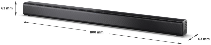Namų kino sistema Sharp 2.0 Soundbar | HT-SB145 | 150 W | Bluetooth | Belaidė jungtis | Juodas