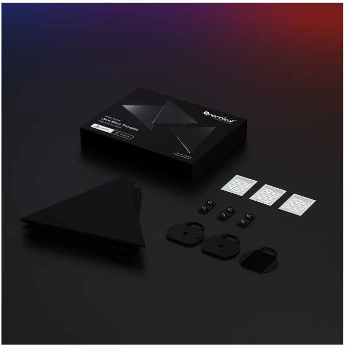 Nanoleaf | Shapes Juodas Triangles Expansion Pack (3 panels) | 42 W | WiFi