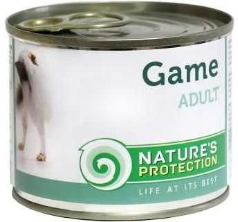 Lovely Hunter NATURE'S PROTECTION suaugusių šunų konservuotas pašaras su žvėriena, 200 g