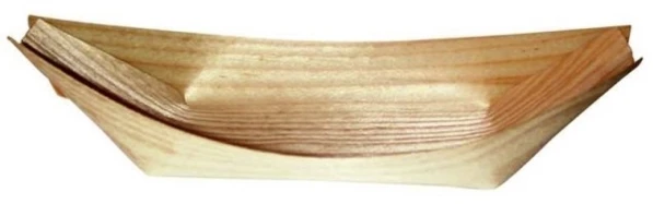 Naturesse Valties formos padėklas 170 x 90 x 25 mm natūrali mediena, 100 vnt./pak.