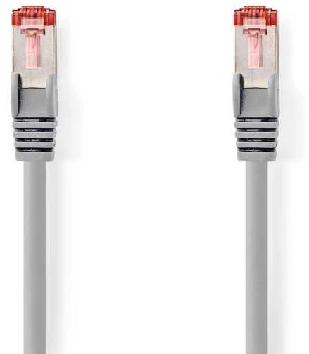 Nedis Cat 6 Kabelis | RJ45 Stecker | RJ45 Stecker | S/FTP | 5.0 m | rund | PVC | Grau | Aufhänger