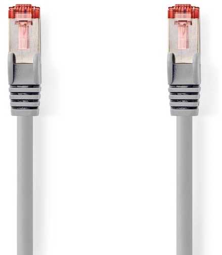 Nedis CAT6-Netzwerkkabel - RJ45 Stecker | RJ45 Stecker | S/FTP | 1.00 m | Rund | LSZH | Grau | Label