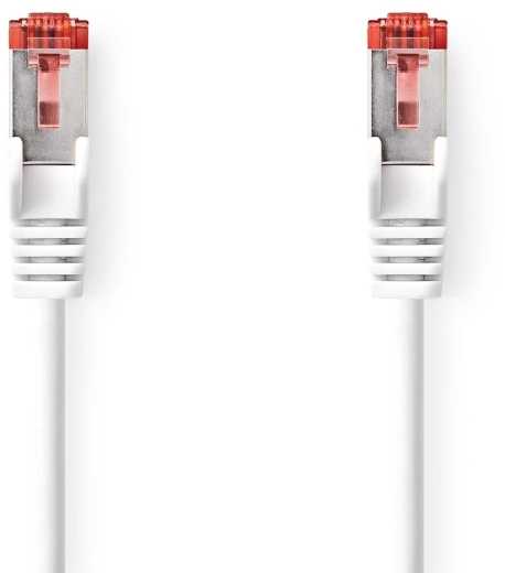 Nedis CAT6-Netzwerkkabel | RJ45 Stecker | RJ45 Stecker - S/FTP | 0.50 m | Innenbereich | Rund | LSZH | Weiss | Box