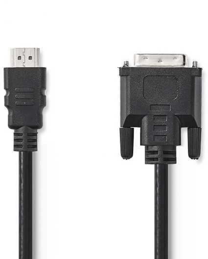 HDMI į DVI-D 24+1 jungčių kabelis