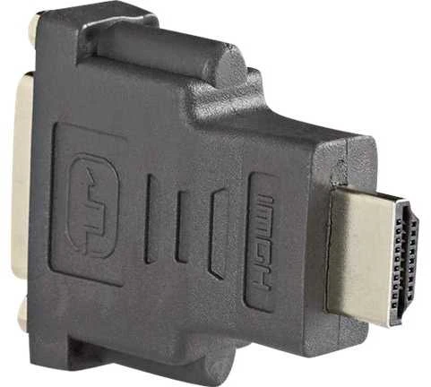 Nedis HDMI™ adapteris | HDMI™ jungtis | DVI-D 24+1 kontaktų lizdas | Paauksuotas | Tiesus | ABS | Antracitas | 1 vnt | Pakuotė su peržiūros langeliu