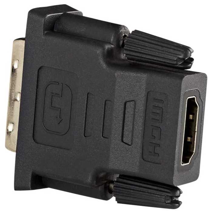 Nedis HDMI™ adapteris | HDMI™ lizdas | DVI-D 24+1 kontaktų jungtis | Paauksuotas | Tiesus | PVC | Antracitas | 1 vnt | Pakuotė su peržiūros langeliu