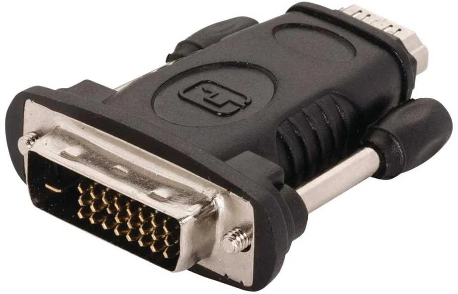 HDMI į DVI-D adapteris su auksinėmis jungtimis