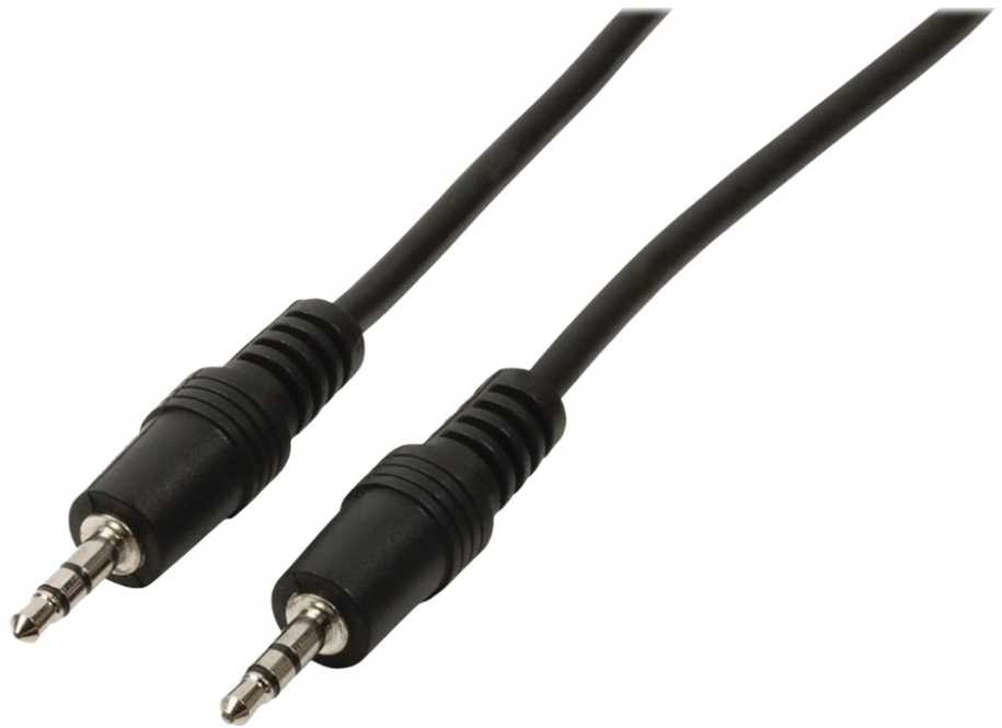 Nedis Stereo-Audiokabel | 3.5 mm Stecker | 3.5 mm Stecker - Vernickelt | 1.00 m | Rund | Juodas | Box