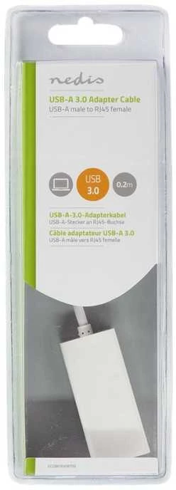 Nedis USB-A į RJ45 adapteris pakuotėje
