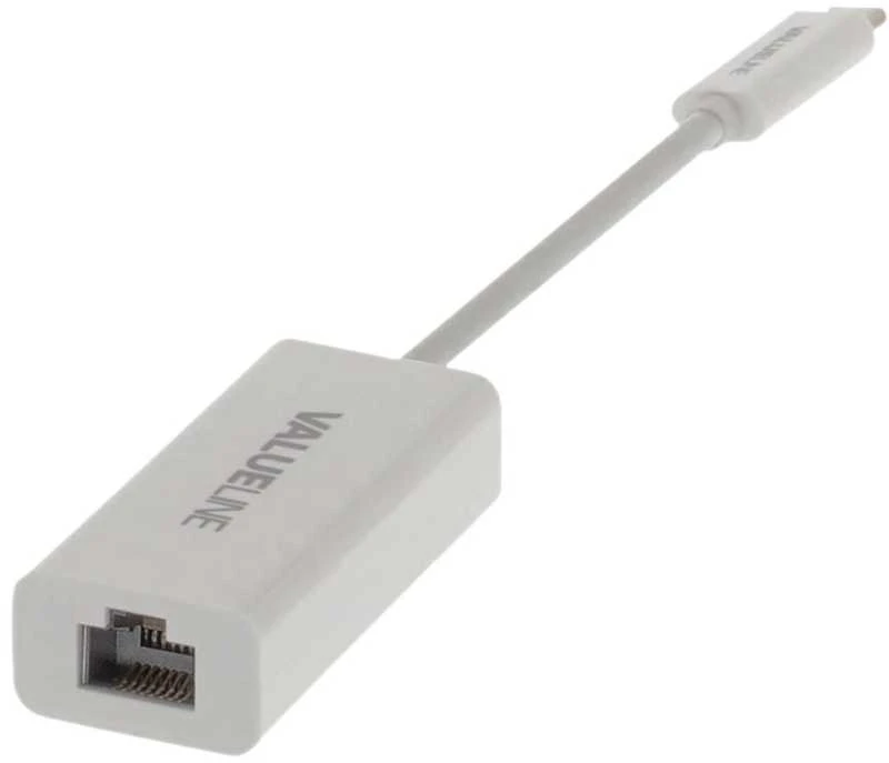 NEDIS USB-Netzwerkadapter | USB 3.2 Gen 1 | 1000 Mbps | USB-C™ Stecker | RJ45 Buchse | 0.20 m | rund | Vernickelt | Verzinntes K