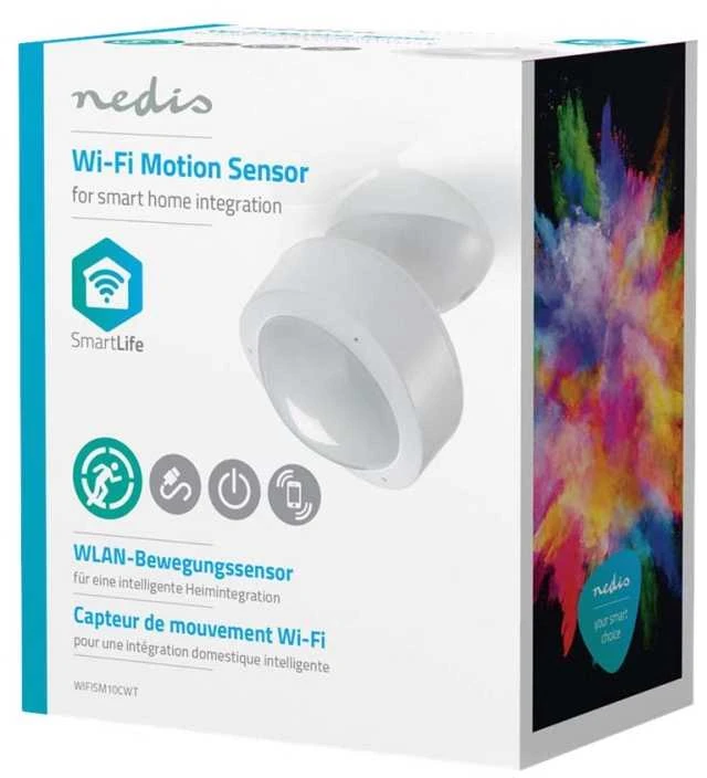 Nedis WiFi išmanusis judesio detektorius (WIFISM10CWT) – laidinis, vidaus, Euro / Type C kištukas