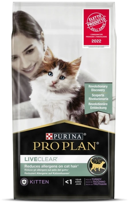 Purina Pro Plan LIVECLEAR KITTEN Bogata w Indyka 1,4kg