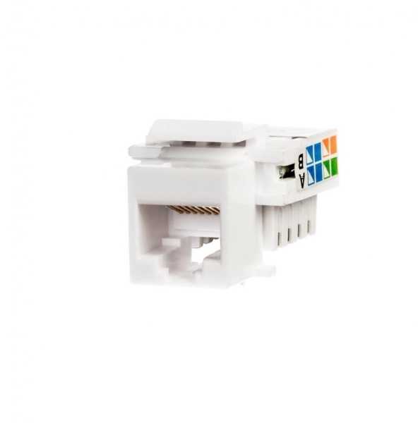 NetRack modulis 1xRJ45 Keystone Jack kat. 5e UTP KJ07 (NP1101)
