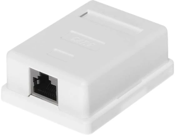 Netrack pilnas lizdas, montuojamas ant paviršiaus, 1 x RJ45 8p8c FTP 6 LSA kat