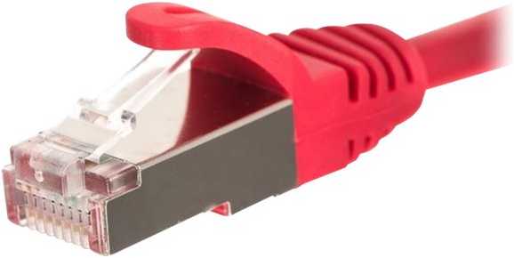 NetRack Patchcord RJ45 Cat. 5e, F/UTP, raudona, 0.5 m (BZPAT05FR)
