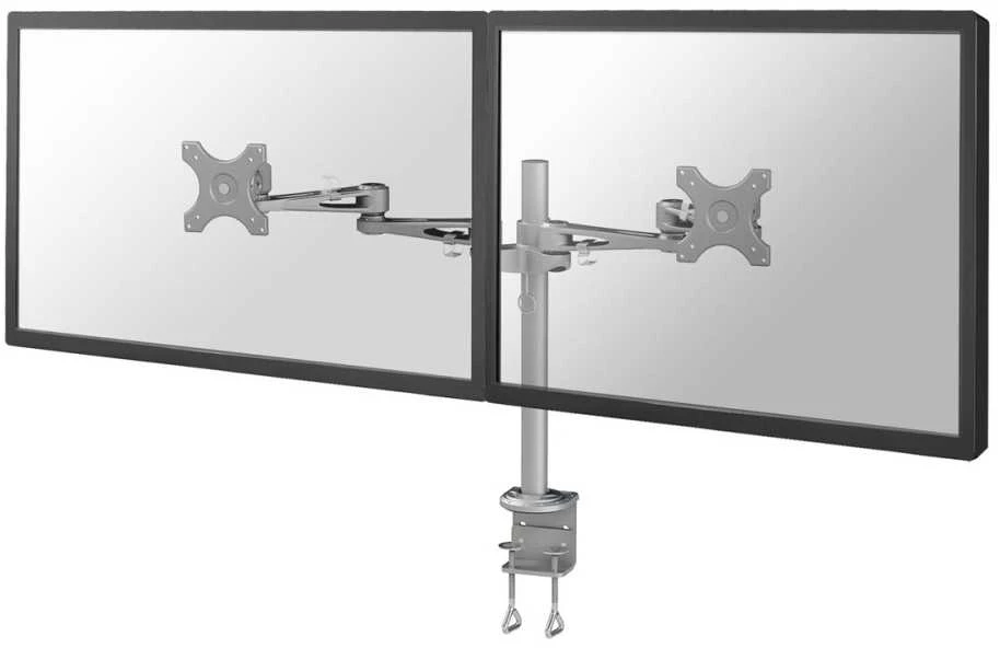 Neomounts Newstar FPMA-D935D monitoriaus laikiklis arba stovas 68,6 cm (27") Gnybtas Sidabras