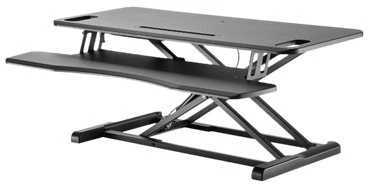 Laikiklis „NEOMOUNTS BY NEWSTAR WORKSTATION“ – SĖDIMO-STOVIMO DARBO VIETA (AUKŠČIO REGULIAVIMAS: 11–51 CM)