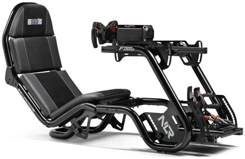 Next Level Racing Naujo lygio lenktynės | F-GT Pro Formula ir GT Pilkas leidimas | Lenktynių simuliatoriaus kabina | Plienas | Pilkas
