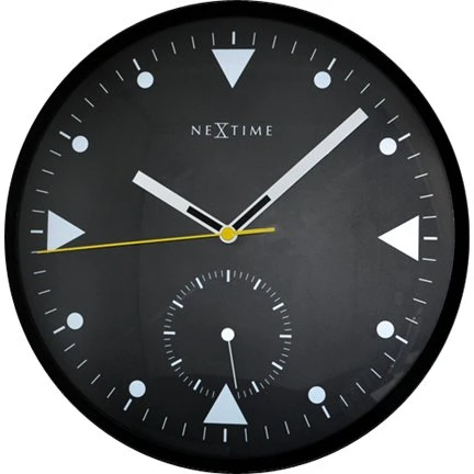 „NeXtime“ klokas 3049 Serious Juodas, Ø32 cm, Sieninis, Juodas