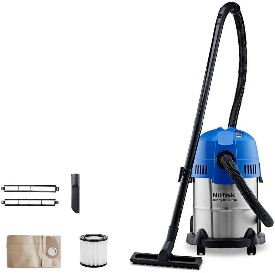 Dulkių Siurblys - Nilfisk Buddy II 18 Inox 18 L 1200 W