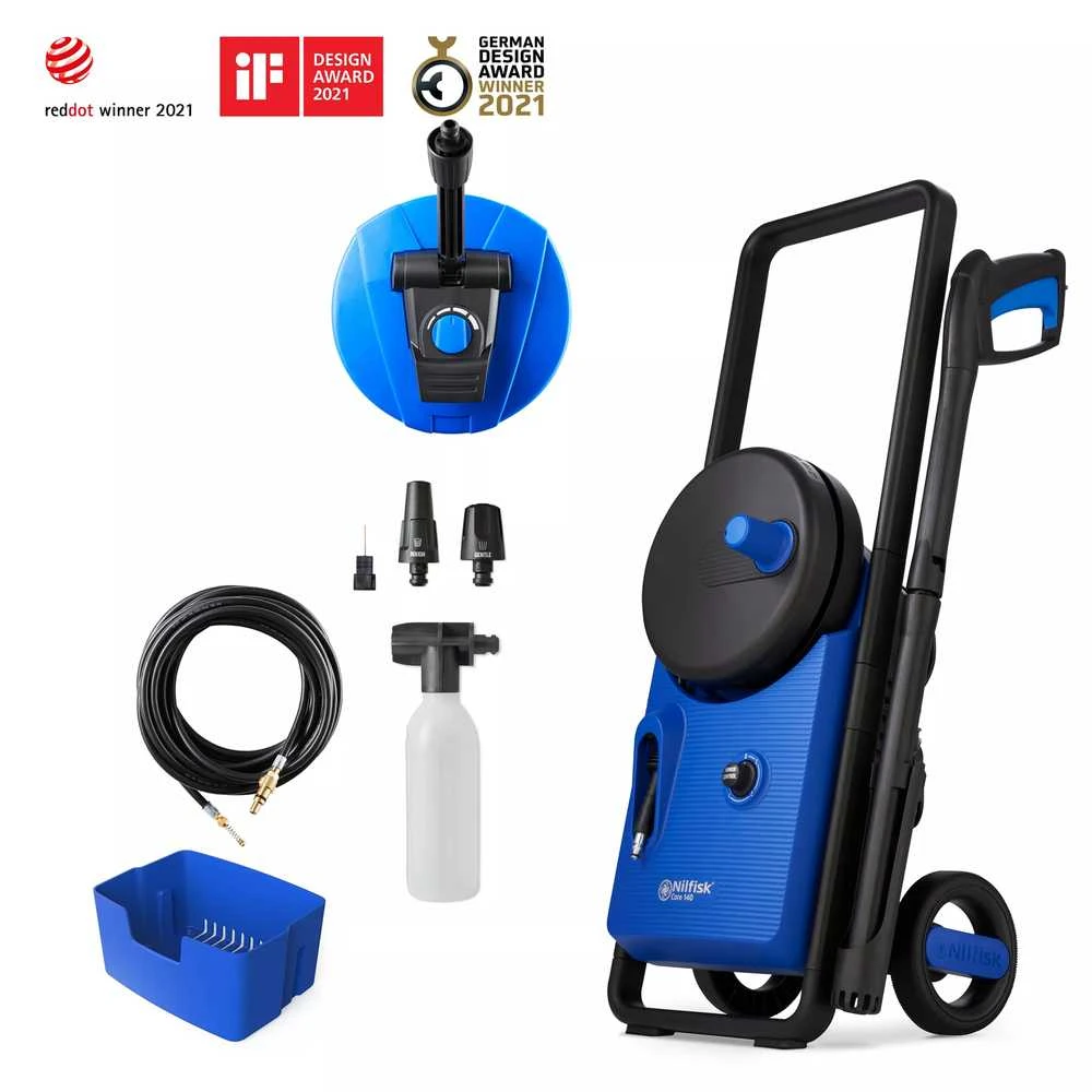 Mėlyna Nilfisk Core 140-6 PowerControl - PDB EU pressure washer Upright Electric 474 l/h 1800 W Mėlyna