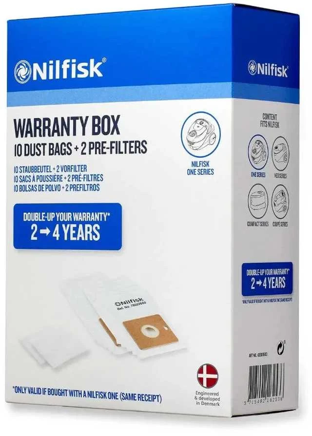 Nilfisk garantinis paketas „Neo“ ir „One“ dulkių siurbliams