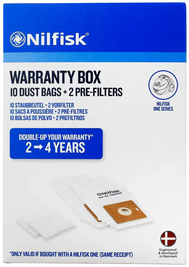 Nilfisk garantinis paketas „Neo“ ir „One“ dulkių siurbliams