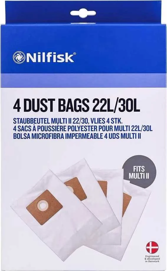 Dulkių maišai siurbliui NILFISK Multi II, 4vnt.