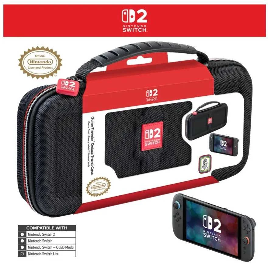 Nintendo Switch 2 Deluxe kelioninis dėklas Juodas