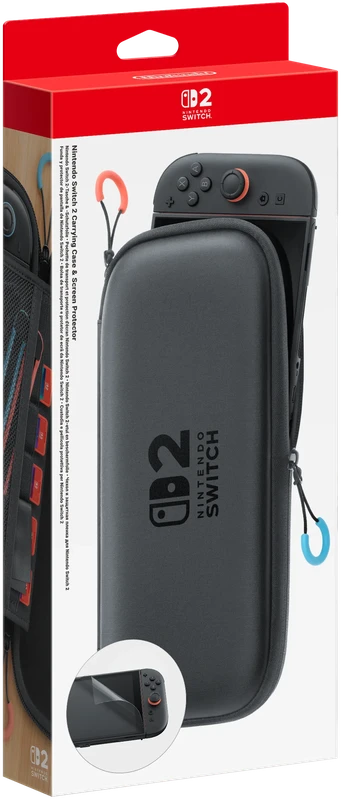 „Nintendo Switch 2“ nešiojimo dėklas ir ekrano apsauga