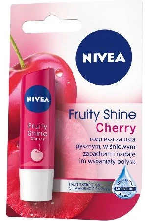 Nivea 24H Moisture lūpų dažai „Vyšnių spindesys“, 4,8 g