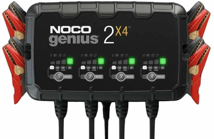NOCO GENIUS2X4 įkroviklis su keturiais indikatoriais