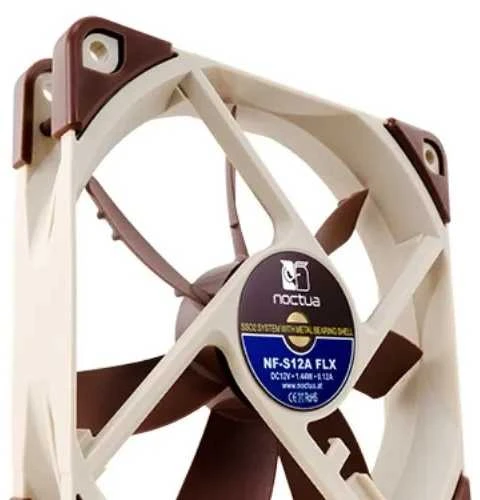 Noctua NF-S12A FLX Kompiuterio dėklas Fan 12 cm rusvai gelsvas, Brown