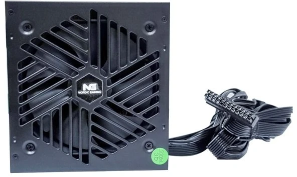 Nordic Gaming NGP-1174 maitinimo šaltinis 600 W 80+ Bronze pusiau modulinis, juodas