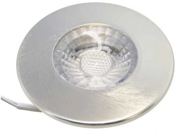 Nordtronic Įleidžiamas šviestuvas Gabriella 350mA LED 4W 927, 294 liumenų, 35°, šlifuoto aliuminio