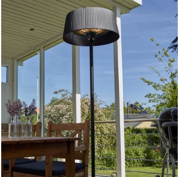 Nsh Nordic HORTUS terasos šildytuvas, grindinis, modelis su tinkleliu Ø60 cm, 900/1200/2100 W HA (211-377)