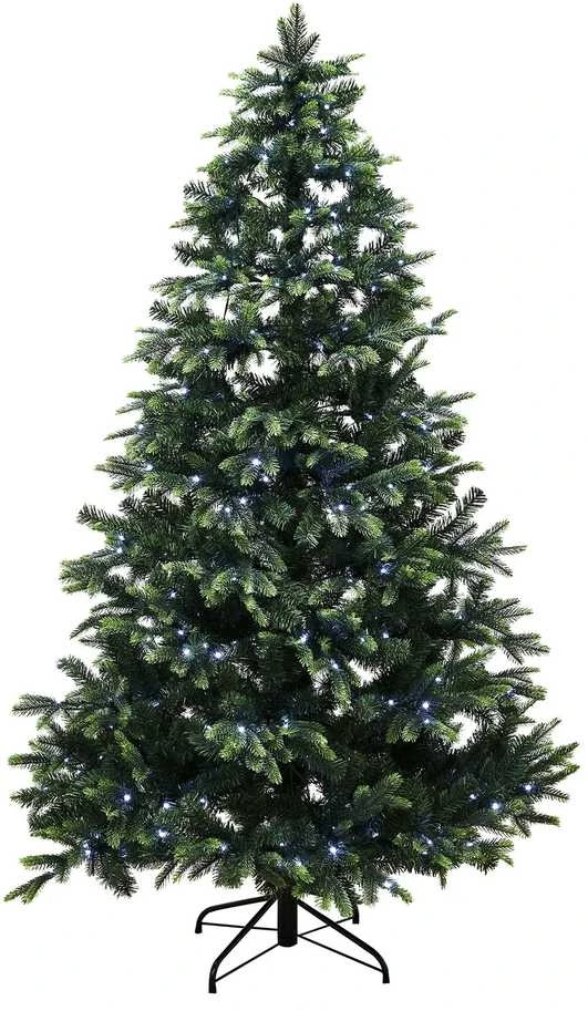 Nsh Nordic Dirbtinė Kalėdų eglutė PE/PVC "Limited Edition", A+ klasė, 180x124 cm su spalvotomis ir baltomis LED lemputėmis NORDIC WINTER (780-321)