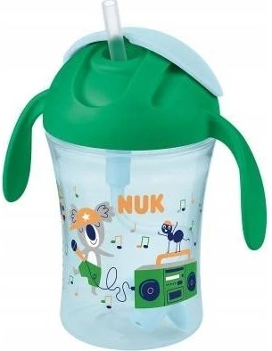 NUK MOTION CUP Innowacyjny kubek bidon su obciążoną słomką TURKUSOWY