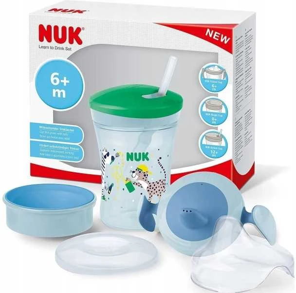 NUK LEARN TO DRINK SET puodelis berniukui
