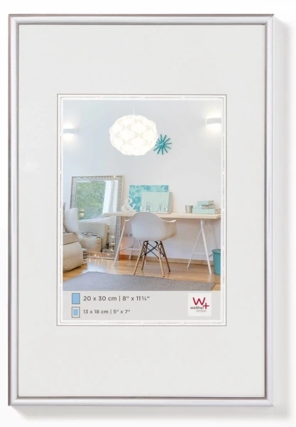 Nuotraukų rėmelis Walther New Lifestyle 21x29,7 dervos sidabras DIN A4 KV130S